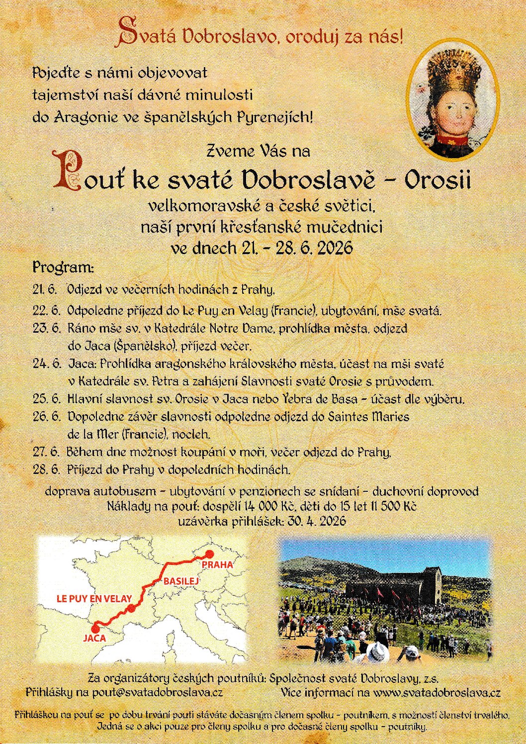 Pouť ke sv. Dobroslavě – Orosii 21.-28. 6.