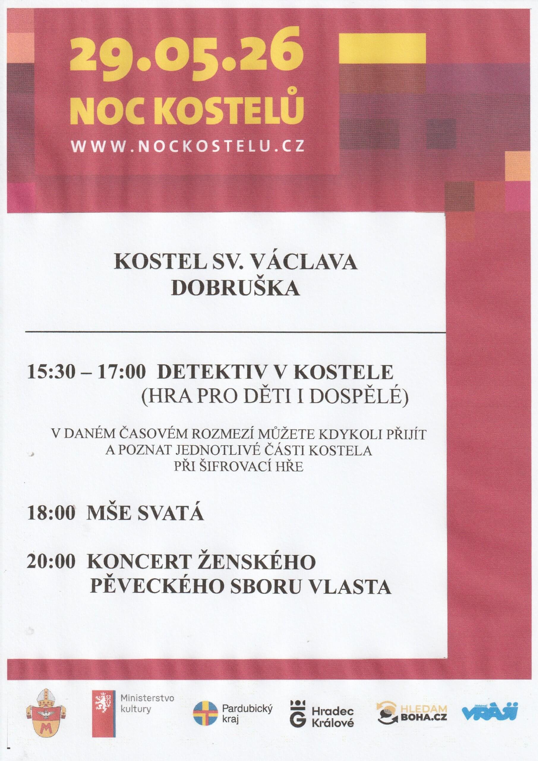 Noc kostelů Dobruška 29. 5. 2026