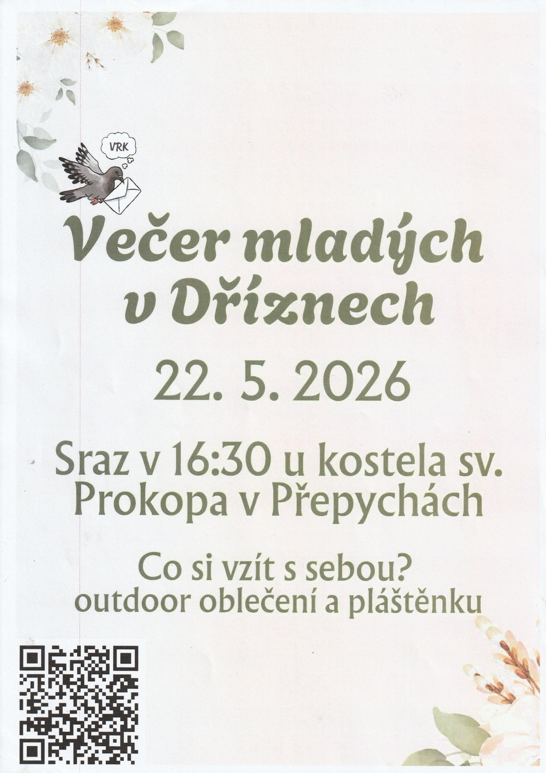Večer mladých Dřízna 22. 5. 2026