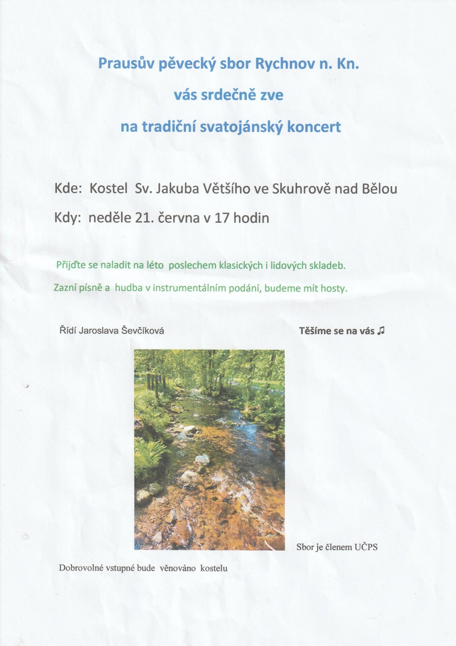 Koncert Skuhrov 21. 6. 2026