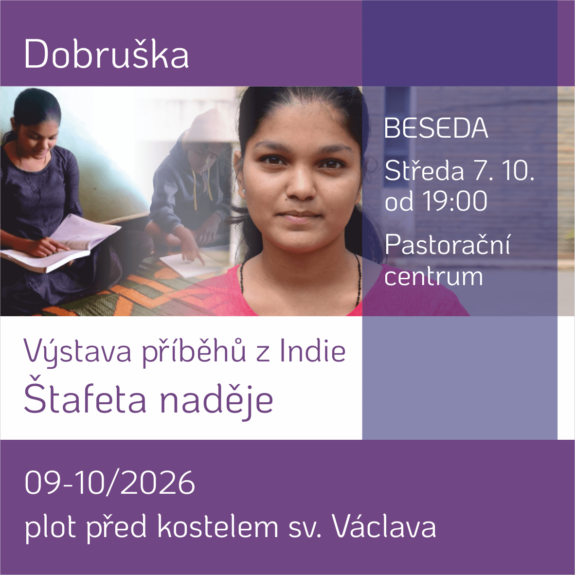 Výstava příběhů z Indie v Dobrušce