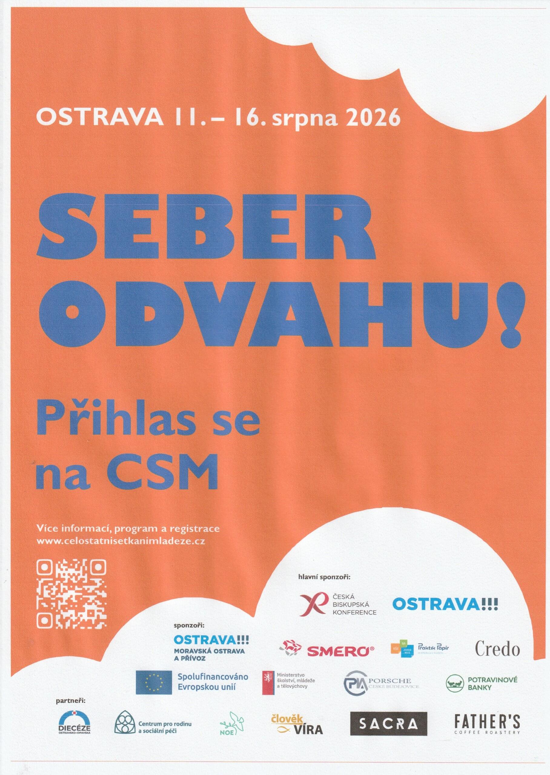 Seber odvahu-přihlas se na CSM Ostrava 11.-16. 8. 2026
