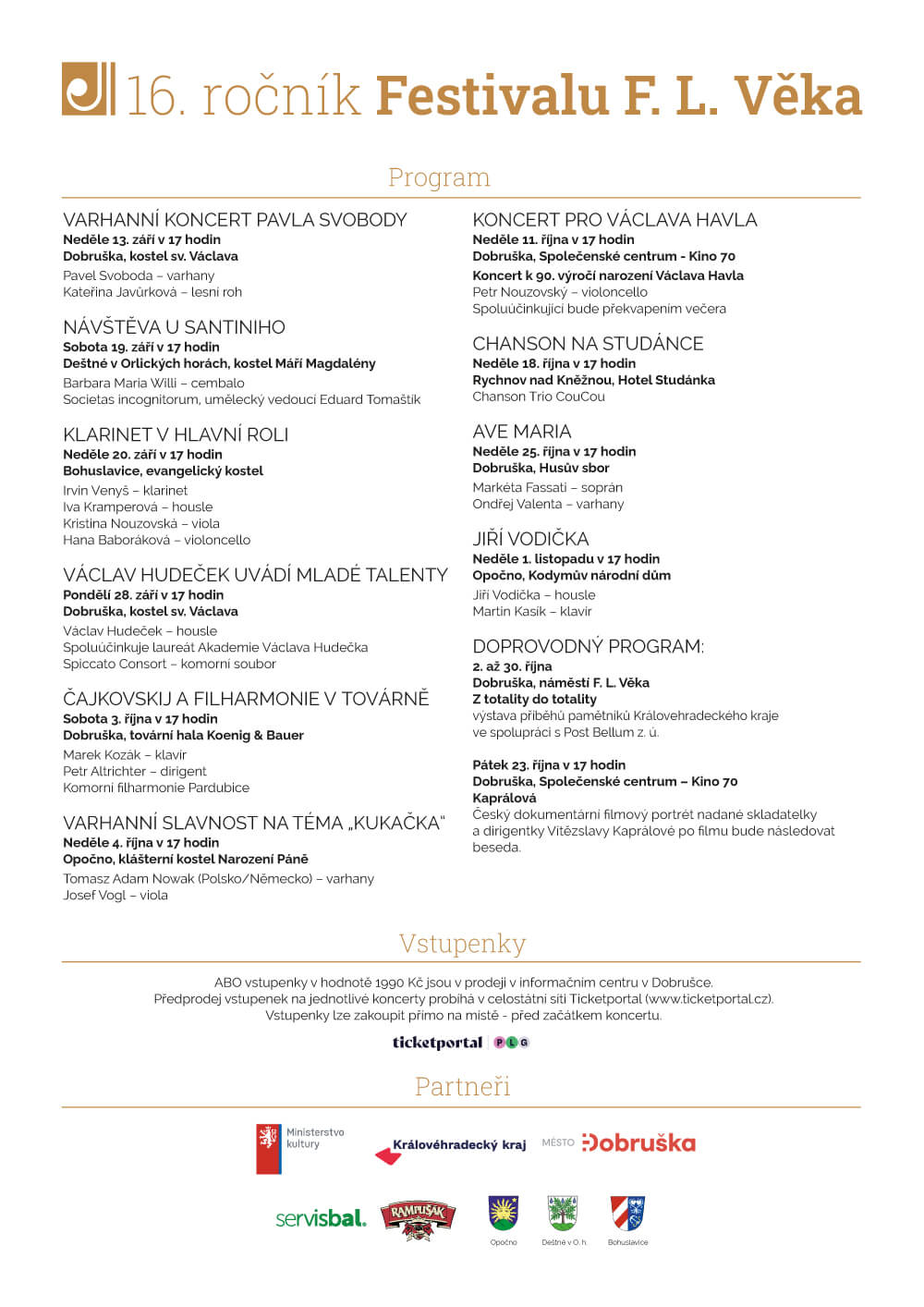 Festival F. L. Věka 2026 – program